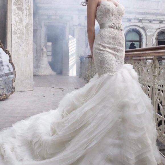 Lazaro Wedding Dress 3201 - US 10 - Picture 1 of 3